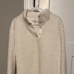 White Fuzzy sweatshirt